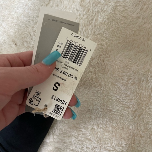 Black Adidas Biker Shorts - Picture 3 of 3